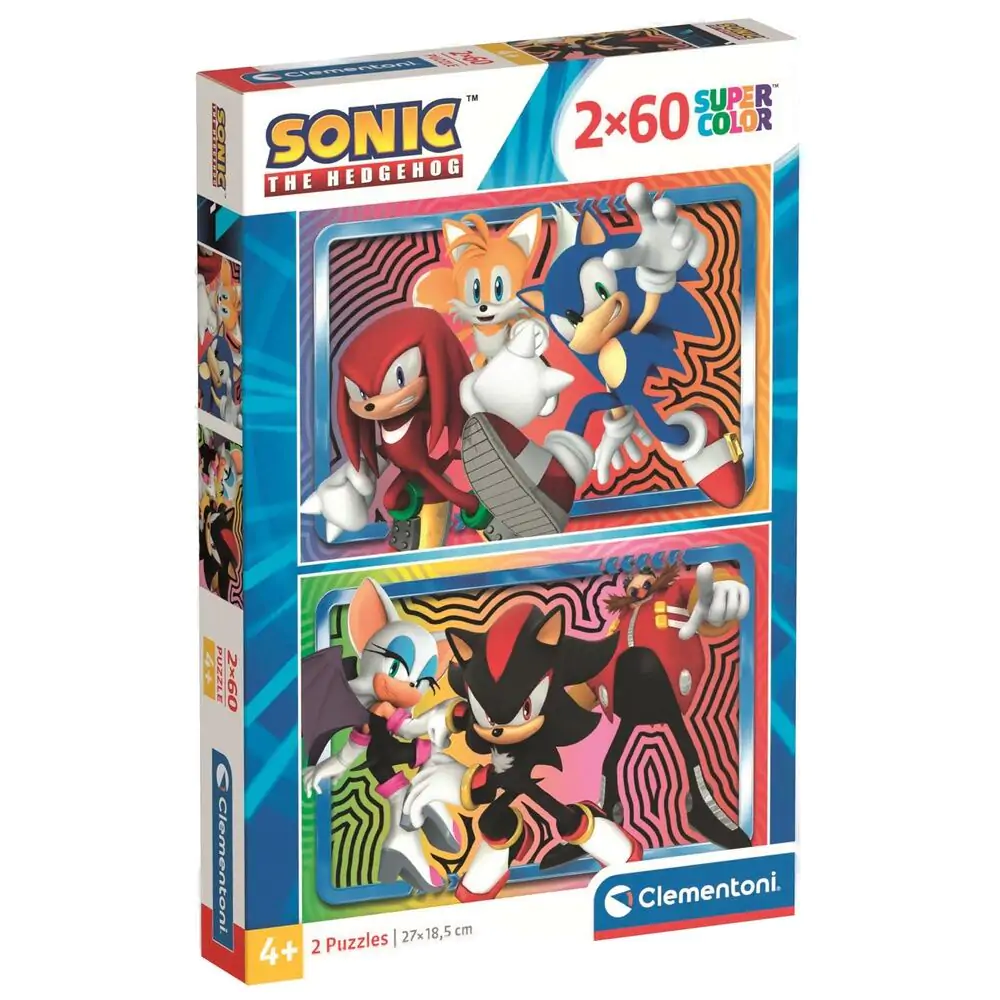 Sonic the Hedhehog puzzle 2x60db-os termékfotó