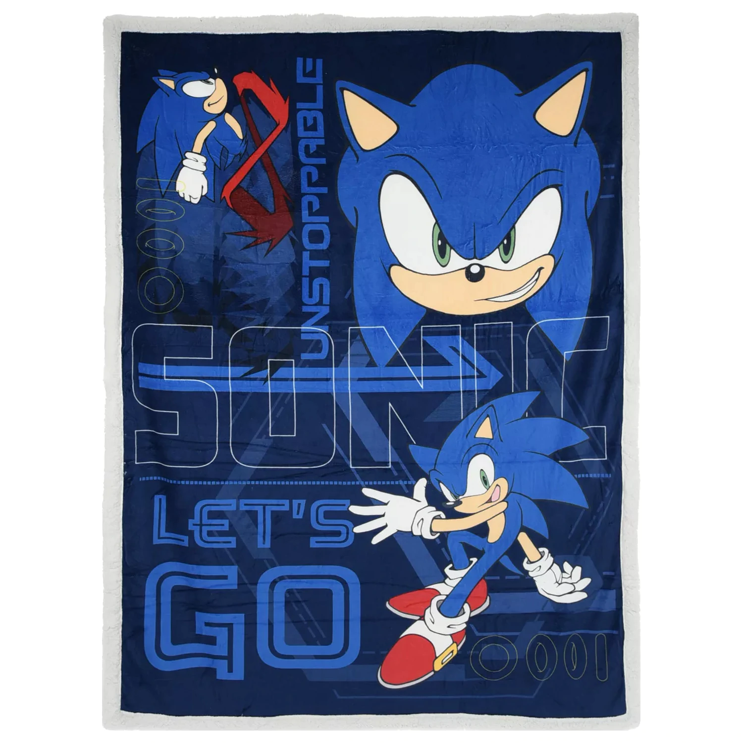 Sonic Unstoppable sherpa takaró 140x190 cm termékfotó