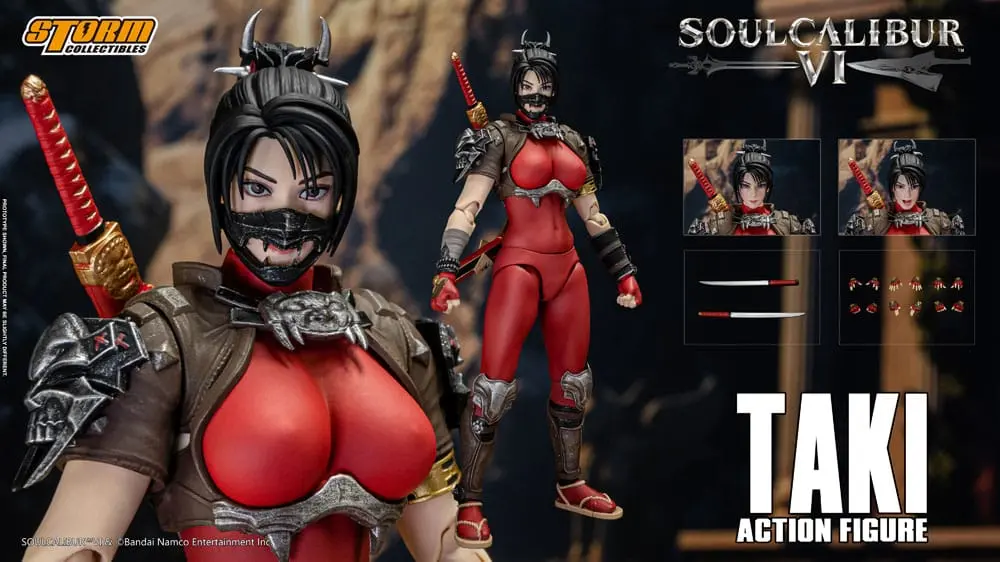 Soul Calibur VI 1/12 Taki akciófigura 18 cm termékfotó