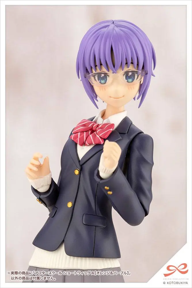 Sousai Shojo Teien 1/10 After School Short Wigs Type A Orange &amp; Purple modell készlet kiegészítő csomag termékfotó