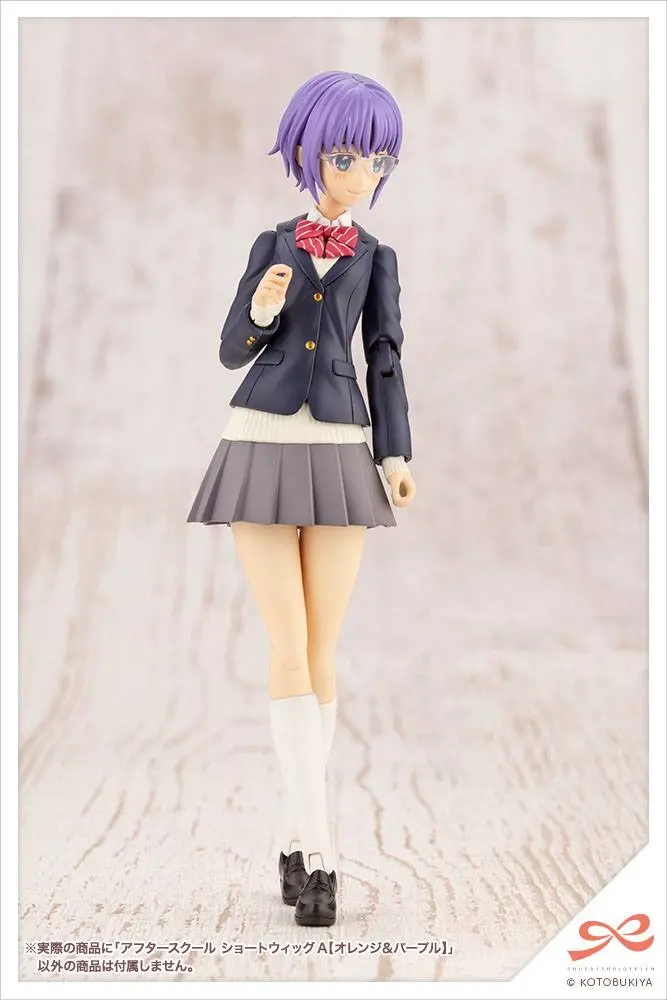 Sousai Shojo Teien 1/10 After School Short Wigs Type A Orange &amp; Purple modell készlet kiegészítő csomag termékfotó