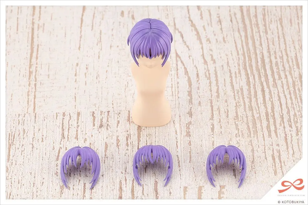 Sousai Shojo Teien 1/10 After School Short Wigs Type A Orange &amp; Purple modell készlet kiegészítő csomag termékfotó