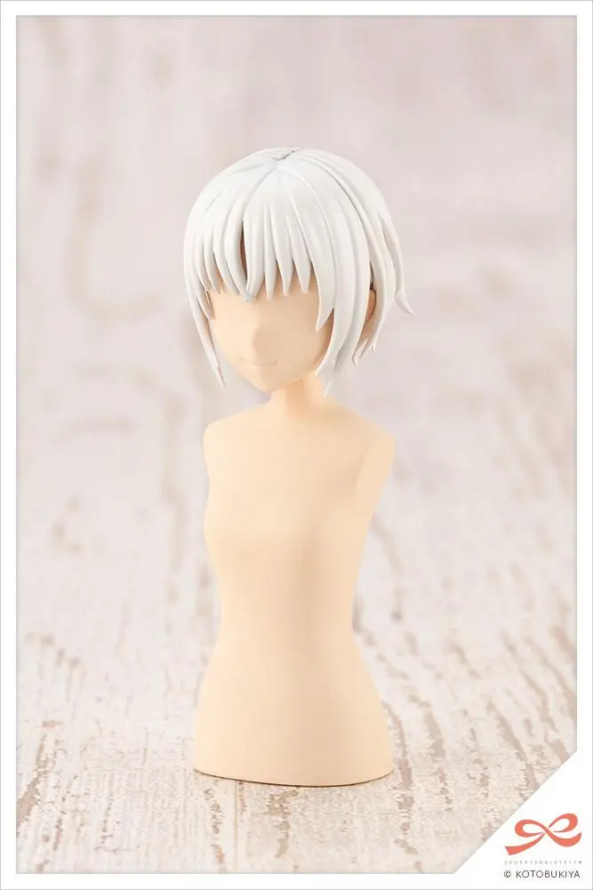Sousai Shojo Teien 1/10 After School Short Wigs Type A White &amp; Choco Brown modell készlet kiegészítő csomag termékfotó