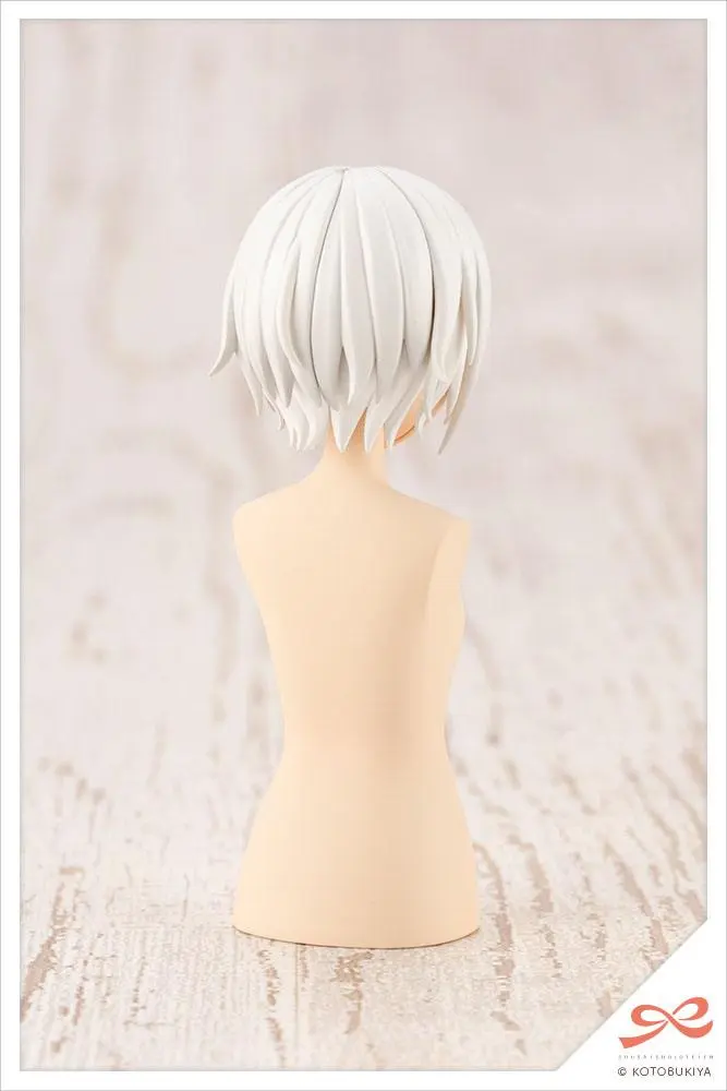 Sousai Shojo Teien 1/10 After School Short Wigs Type A White &amp; Choco Brown modell készlet kiegészítő csomag termékfotó