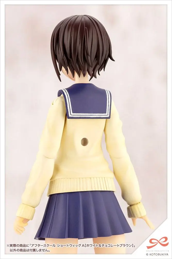 Sousai Shojo Teien 1/10 After School Short Wigs Type A White &amp; Choco Brown modell készlet kiegészítő csomag termékfotó