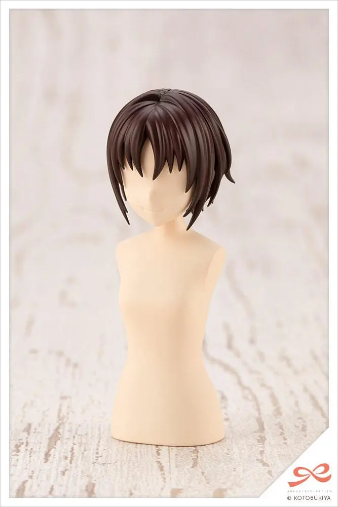 Sousai Shojo Teien 1/10 After School Short Wigs Type A White &amp; Choco Brown modell készlet kiegészítő csomag termékfotó