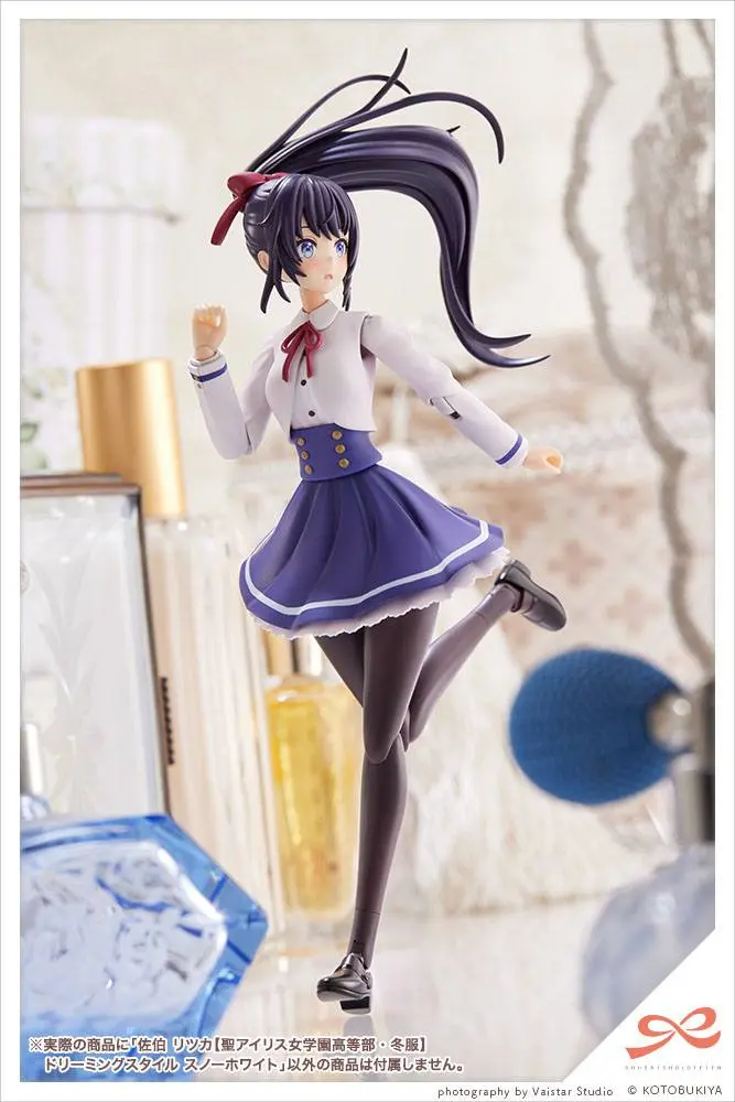 Sousai Shojo Teien 1/10 Ritsuka Saeki St. Iris Gauken Girls' High School Winter Clothes Dreaming Style Snow White Műanyag modell készlet 16 cm termékfotó