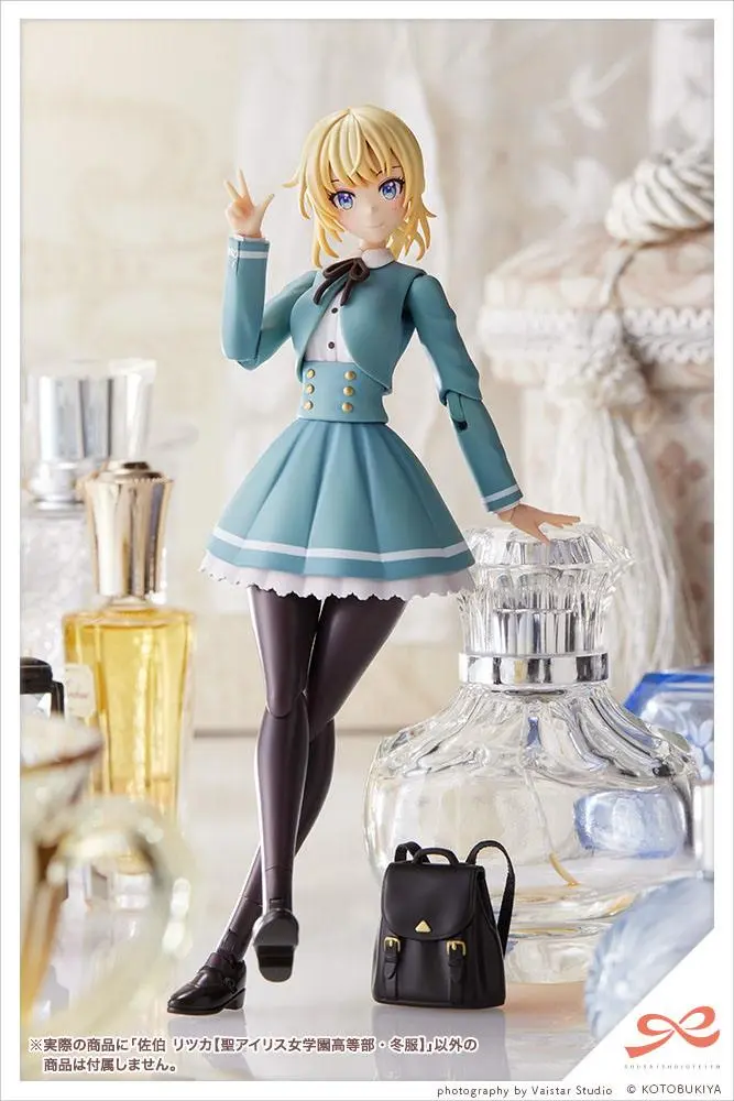 Sousai Shojo Teien 1/10 Ritsuka Saeki St. Iris Gauken Girls' High School Winter Clothes Műanyag modell készlet 16 cm termékfotó