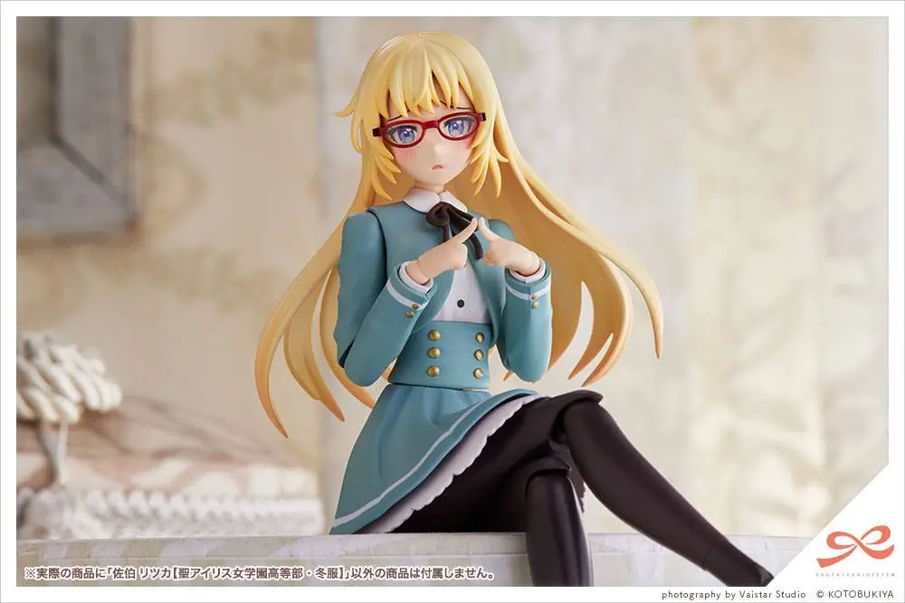 Sousai Shojo Teien 1/10 Ritsuka Saeki St. Iris Gauken Girls' High School Winter Clothes Műanyag modell készlet 16 cm termékfotó