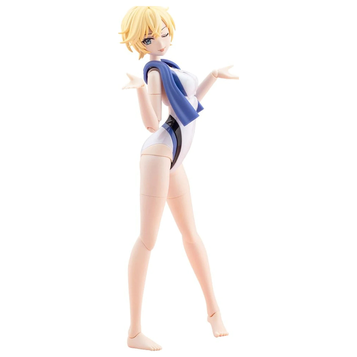 Sousai Shojo Teien 1/10 Rui Saotome Touou High School Competitive Swimsuit Dreaming Style White Dolphin műanyag modell készlet 16 cm termékfotó