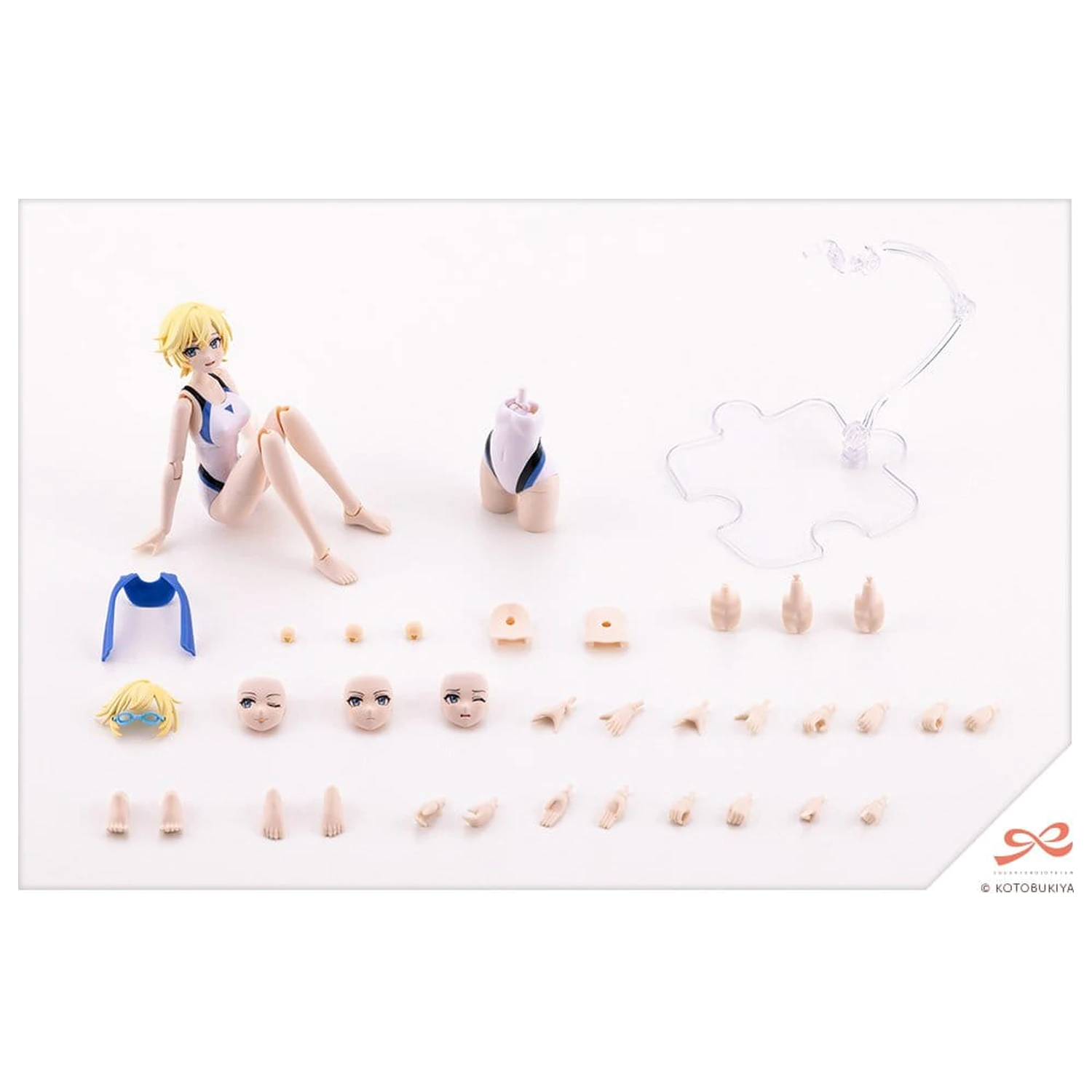 Sousai Shojo Teien 1/10 Rui Saotome Touou High School Competitive Swimsuit Dreaming Style White Dolphin műanyag modell készlet 16 cm termékfotó