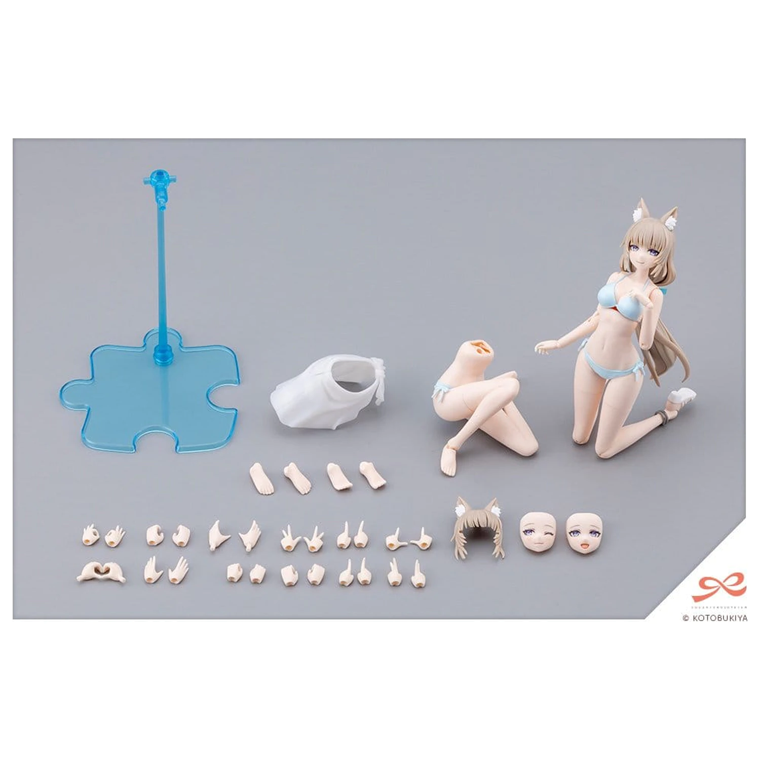 Sousaishojoteien műanyag modell készlet 1/10 Animal Ears Emulator Swim Style 17 cm termékfotó