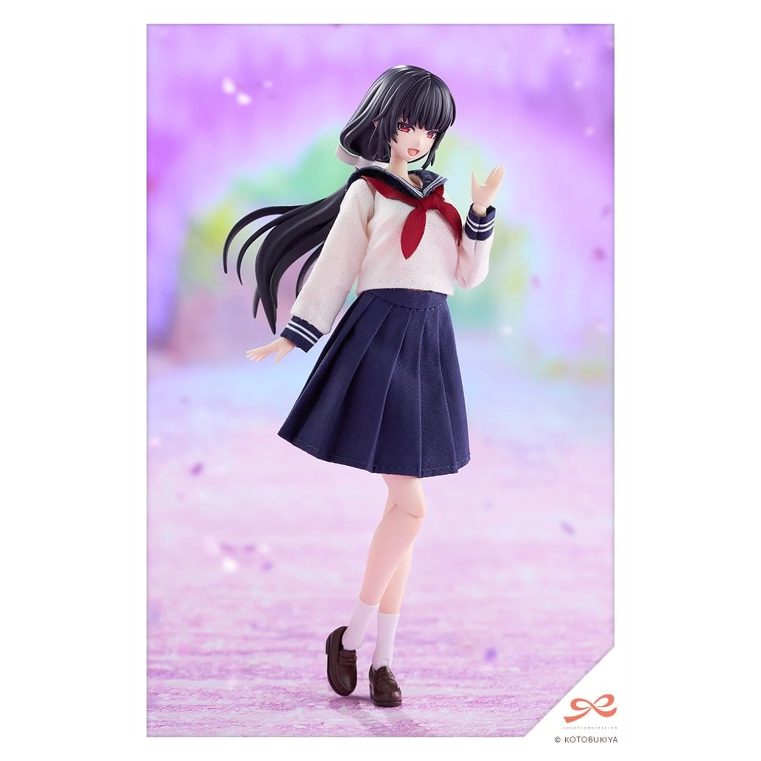 Sousaishojoteien műanyag modell készlet 1/10 Kiru Pla Kuon Yakushiji Touou High School Uniform 16 cm termékfotó