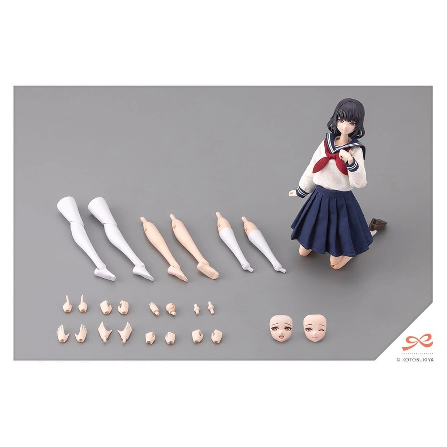 Sousaishojoteien műanyag modell készlet 1/10 Kiru Pla Kuon Yakushiji Touou High School Uniform 16 cm termékfotó