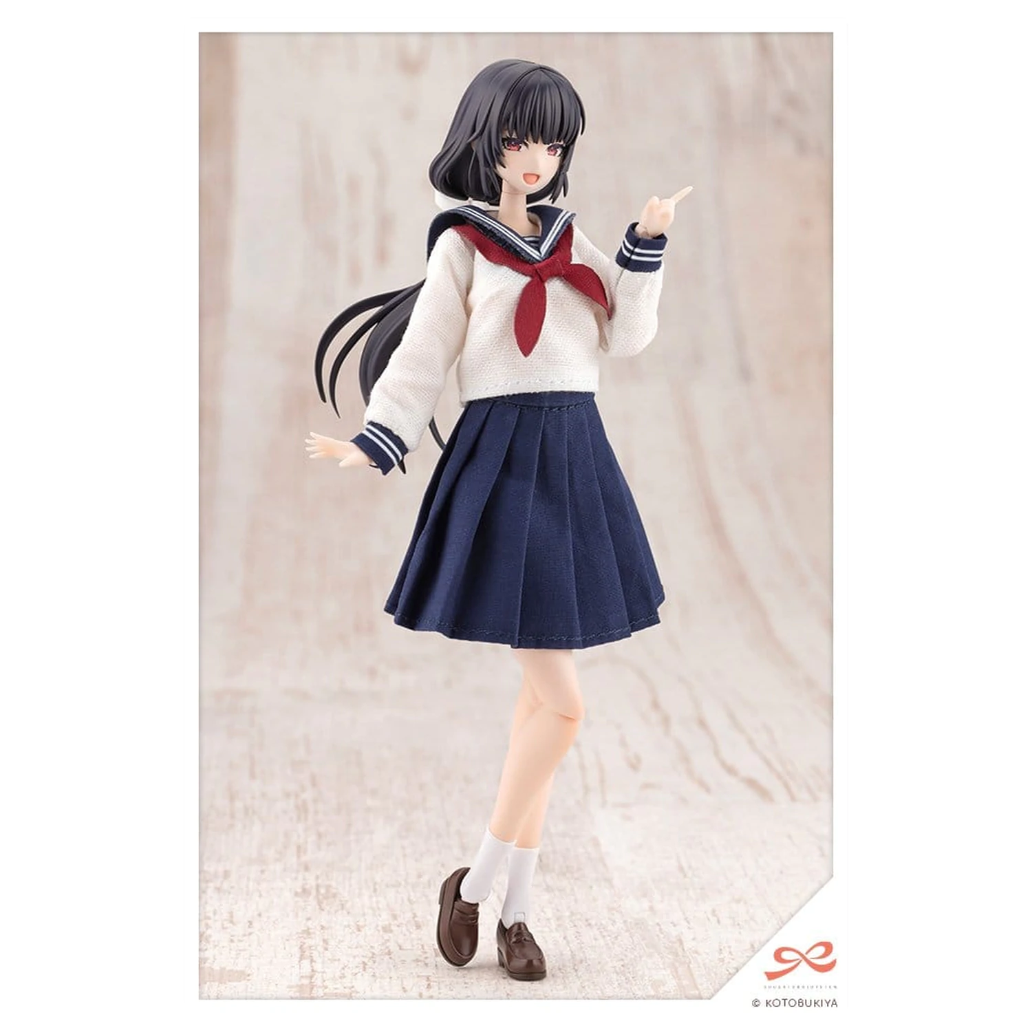 Sousaishojoteien műanyag modell készlet 1/10 Kiru Pla Kuon Yakushiji Touou High School Uniform 16 cm termékfotó