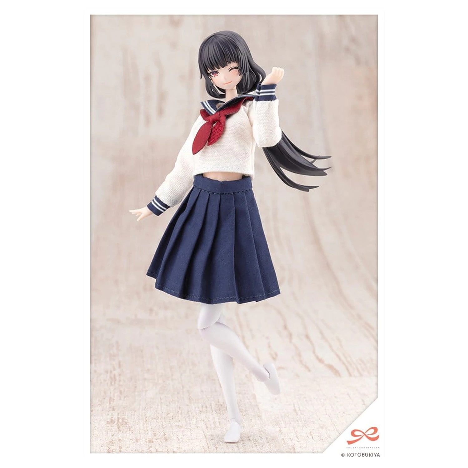 Sousaishojoteien műanyag modell készlet 1/10 Kiru Pla Kuon Yakushiji Touou High School Uniform 16 cm termékfotó