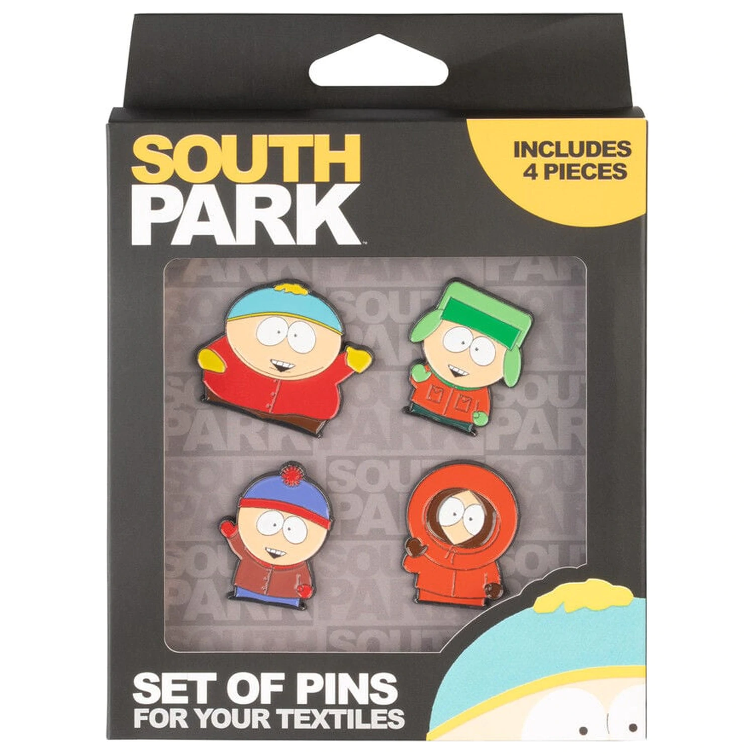 South Park 4 db-os kitűző csomag termékfotó