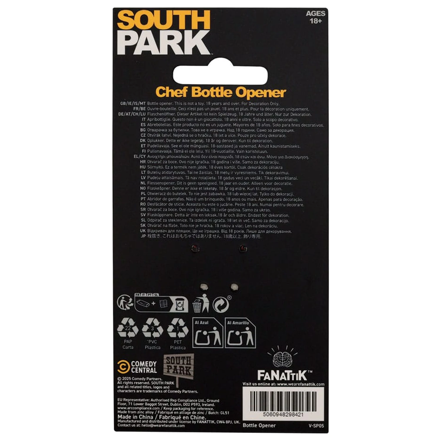 South Park Chef sörnyitó  termékfotó