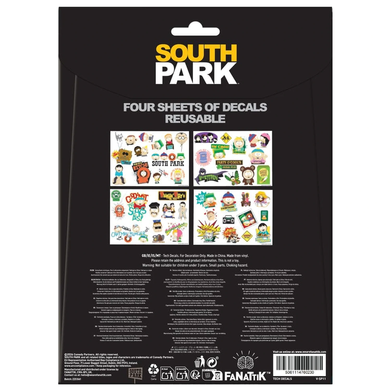 South Park kütyümatrica csomag termékfotó