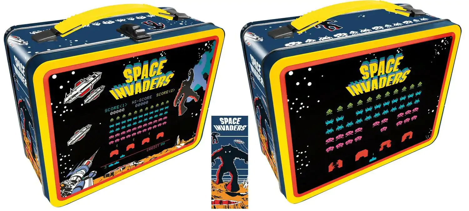 Space Invaders Tin Tote fém tároló doboz termékfotó
