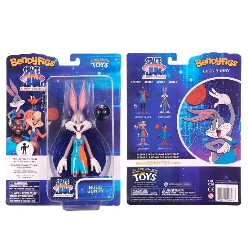 Space Jam 2 Bugs Bunny Bendyfigs malleable figura 19cm termékfotó