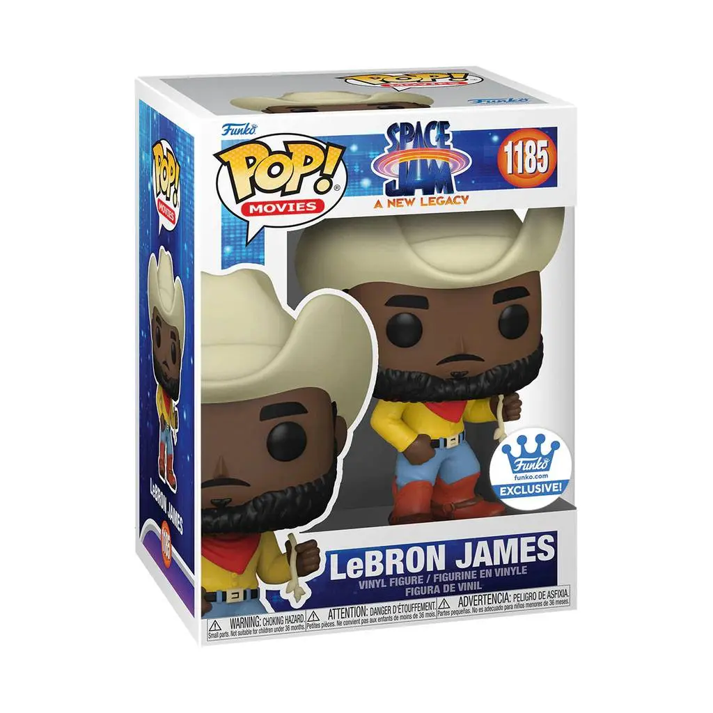 Space Jam 2 POP! Movies Vinyl figura LeBron James (Cowboy) Exkluzív 9 cm termékfotó