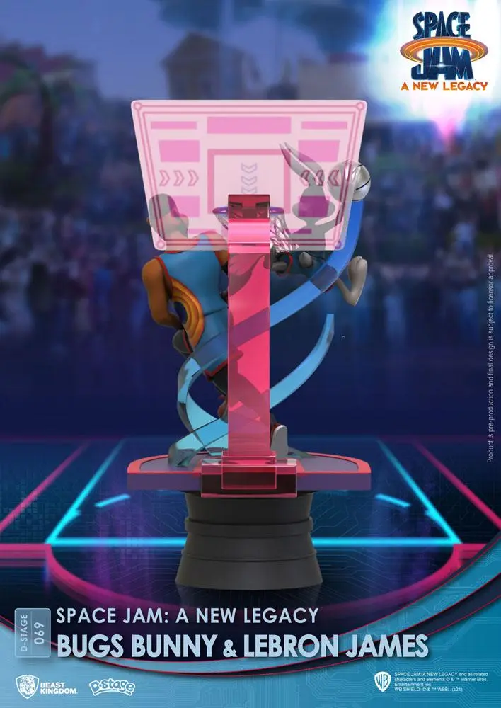 Space Jam: A New Legacy D-Stage Bugs Bunny &amp; Lebron James New Version PVC Diorama szobor 15 cm termékfotó