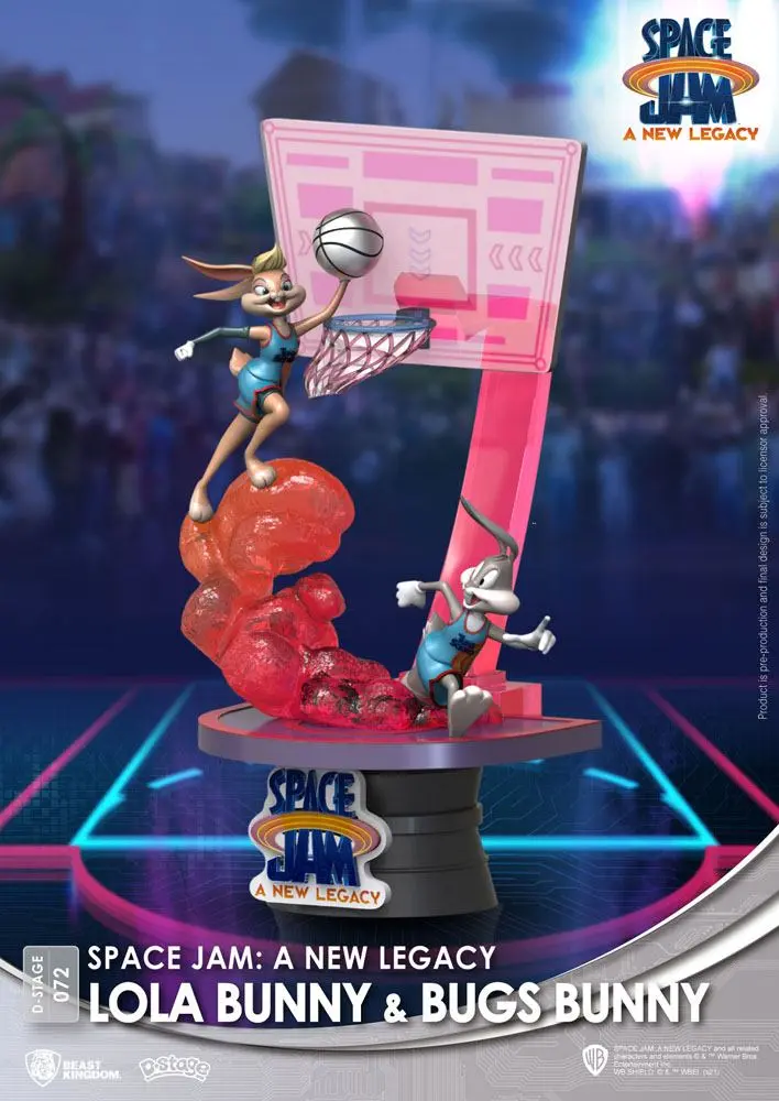 Space Jam: A New Legacy D-Stage Lola Bunny &amp; Bugs Bunny New Version PVC Diorama szobor 15 cm termékfotó
