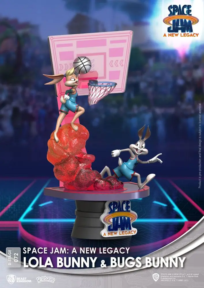 Space Jam: A New Legacy D-Stage Lola Bunny &amp; Bugs Bunny New Version PVC Diorama szobor 15 cm termékfotó