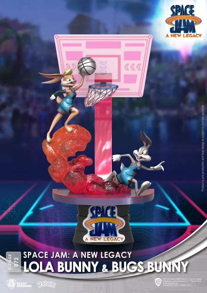 Space Jam: A New Legacy D-Stage Lola Bunny &amp; Bugs Bunny New Version PVC Diorama szobor 15 cm termékfotó
