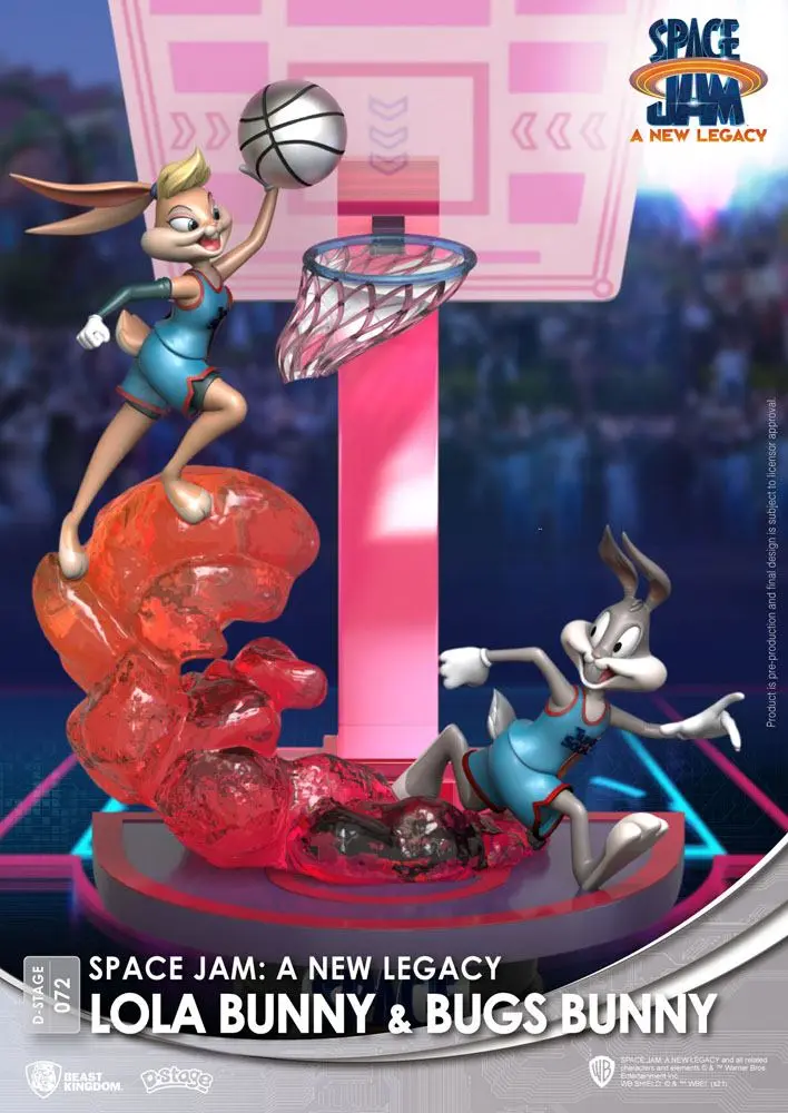 Space Jam: A New Legacy D-Stage Lola Bunny &amp; Bugs Bunny New Version PVC Diorama szobor 15 cm termékfotó