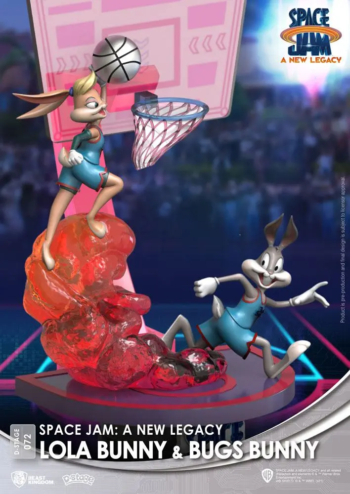 Space Jam: A New Legacy D-Stage Lola Bunny &amp; Bugs Bunny Standard Ver. PVC Diorama szobor 15 cm termékfotó