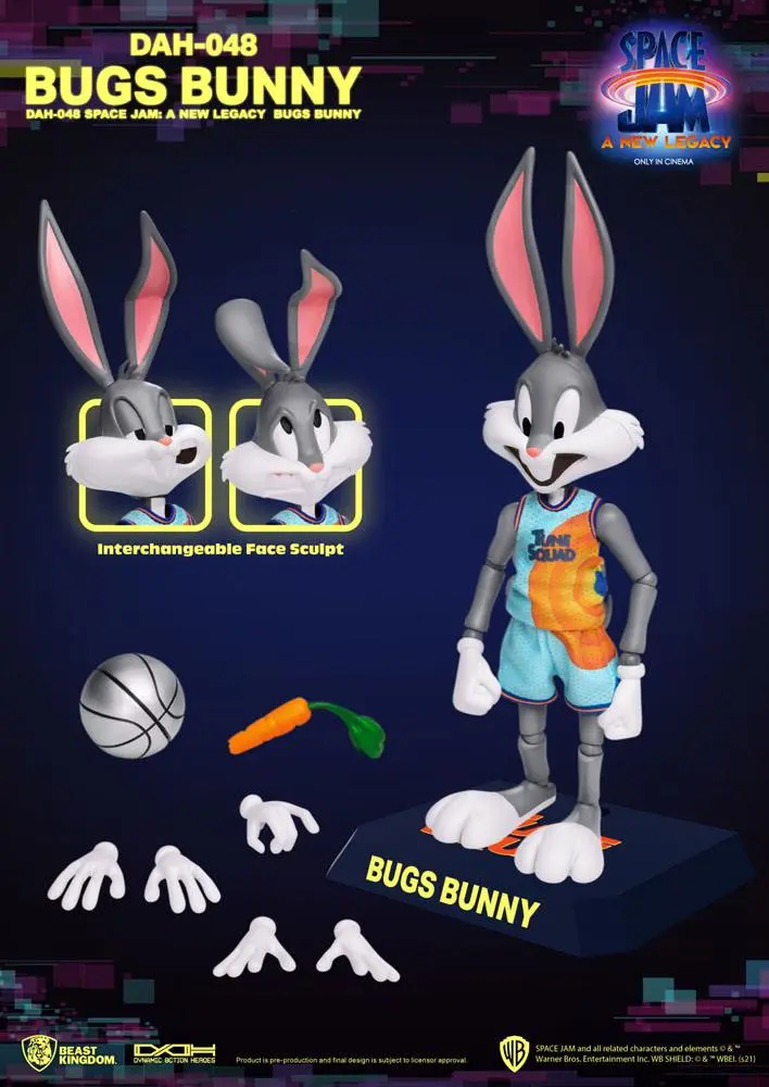 Space Jam: A New Legacy Dynamic 8ction Heroes 1/9 Bugs Bunny akciófigura 16 cm termékfotó