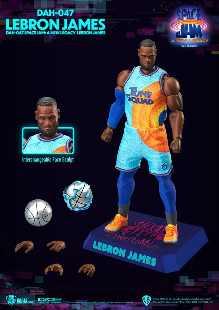 Space Jam: A New Legacy Dynamic 8ction Heroes 1/9 LeBron James akciófigura 20 cm termékfotó