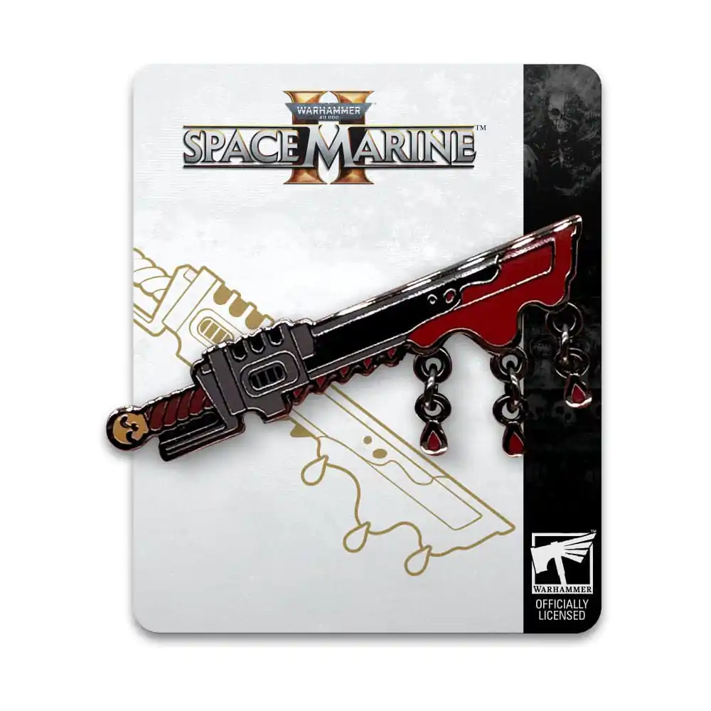 Space Marine 2 Chainsword kitűző 5 cm  termékfotó