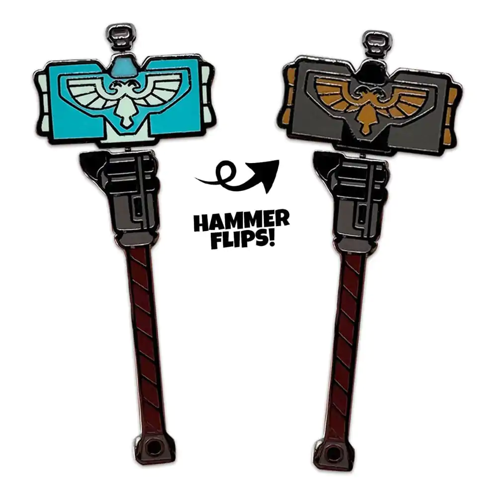 Space Marine 2 Thunder Hammer kitűző 5 cm  termékfotó