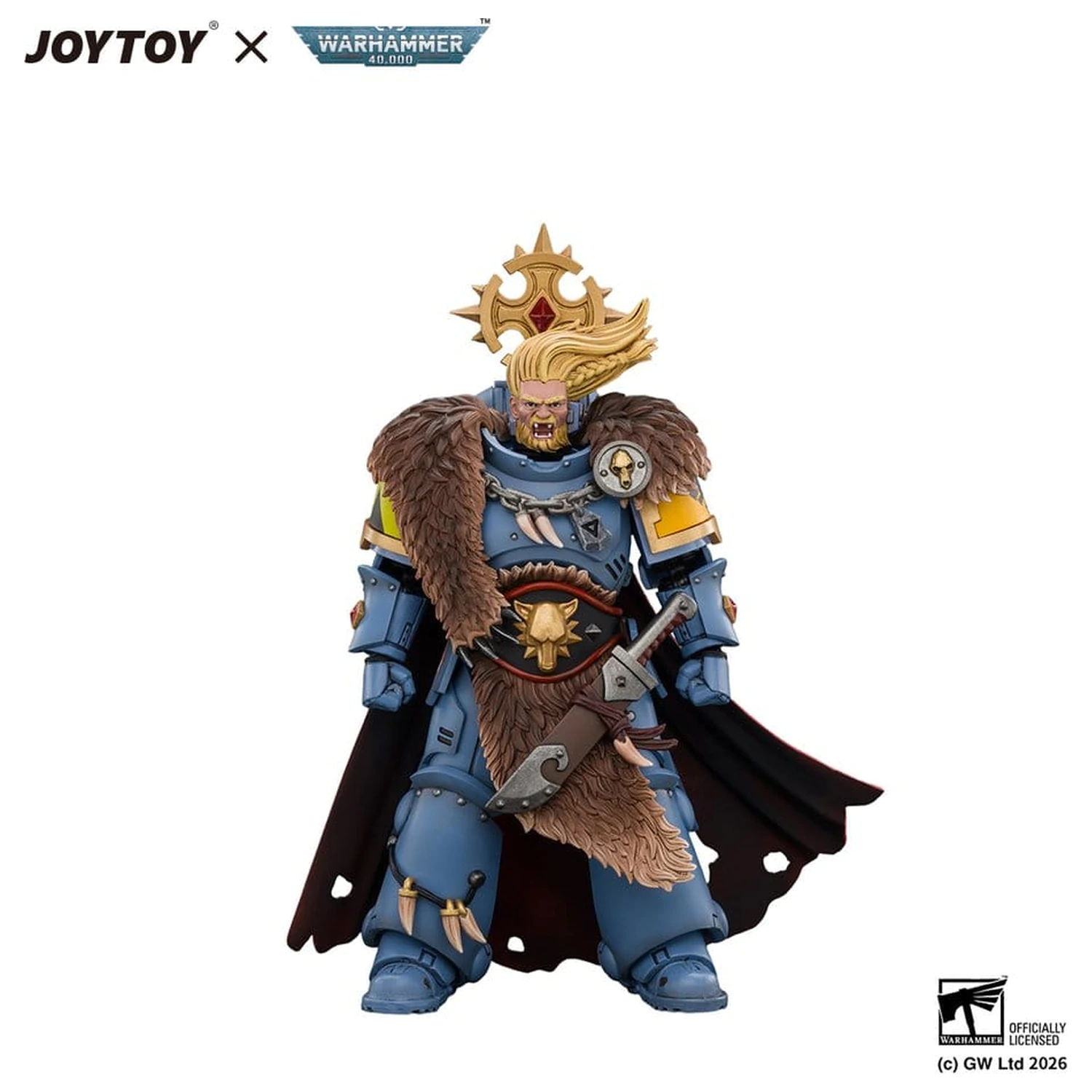 Space Marine akciófigura Space Wolves Wolf Guard Battle Leader 12 cm termékfotó