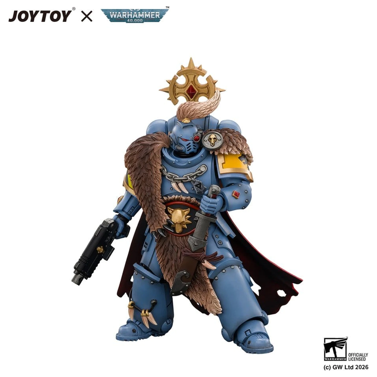 Space Marine akciófigura Space Wolves Wolf Guard Battle Leader 12 cm termékfotó