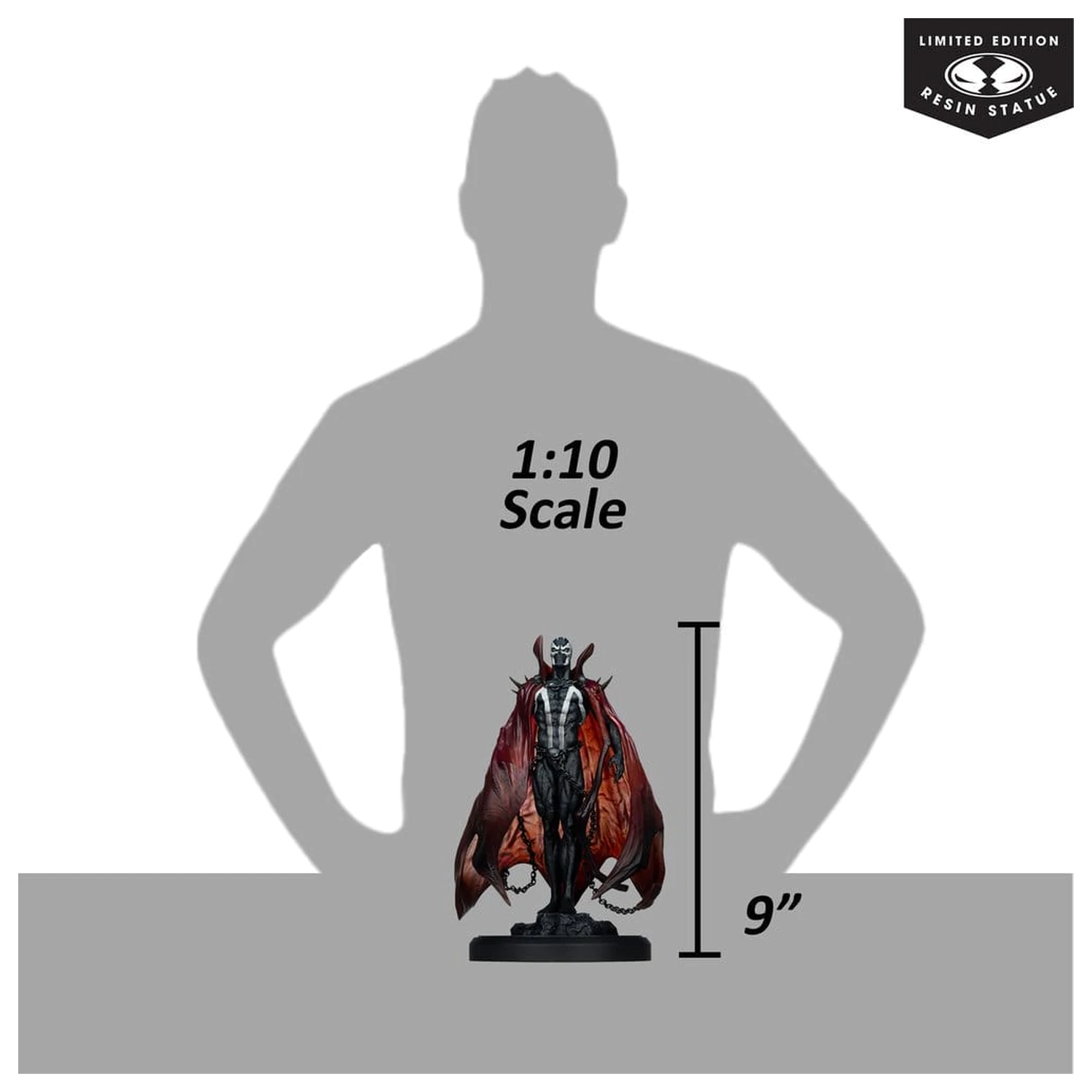 Spawn Black White & Red All Over 1/10 Spawn by Pupeteer Lee szobor figura 23 cm termékfotó