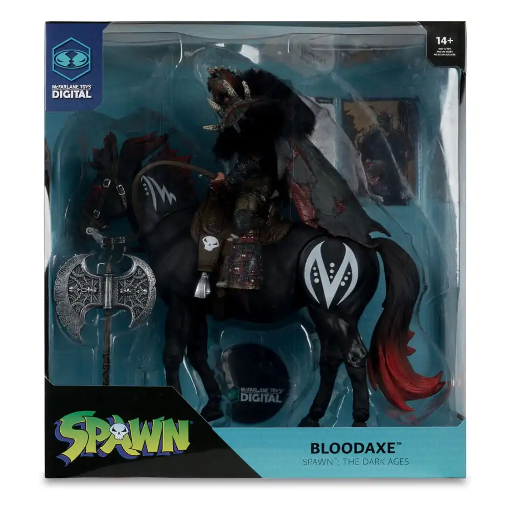 Spawn Bloodaxe with Horse (Spawn: The Dark Ages) 2 db-os akciófigura csomag 18 cm termékfotó