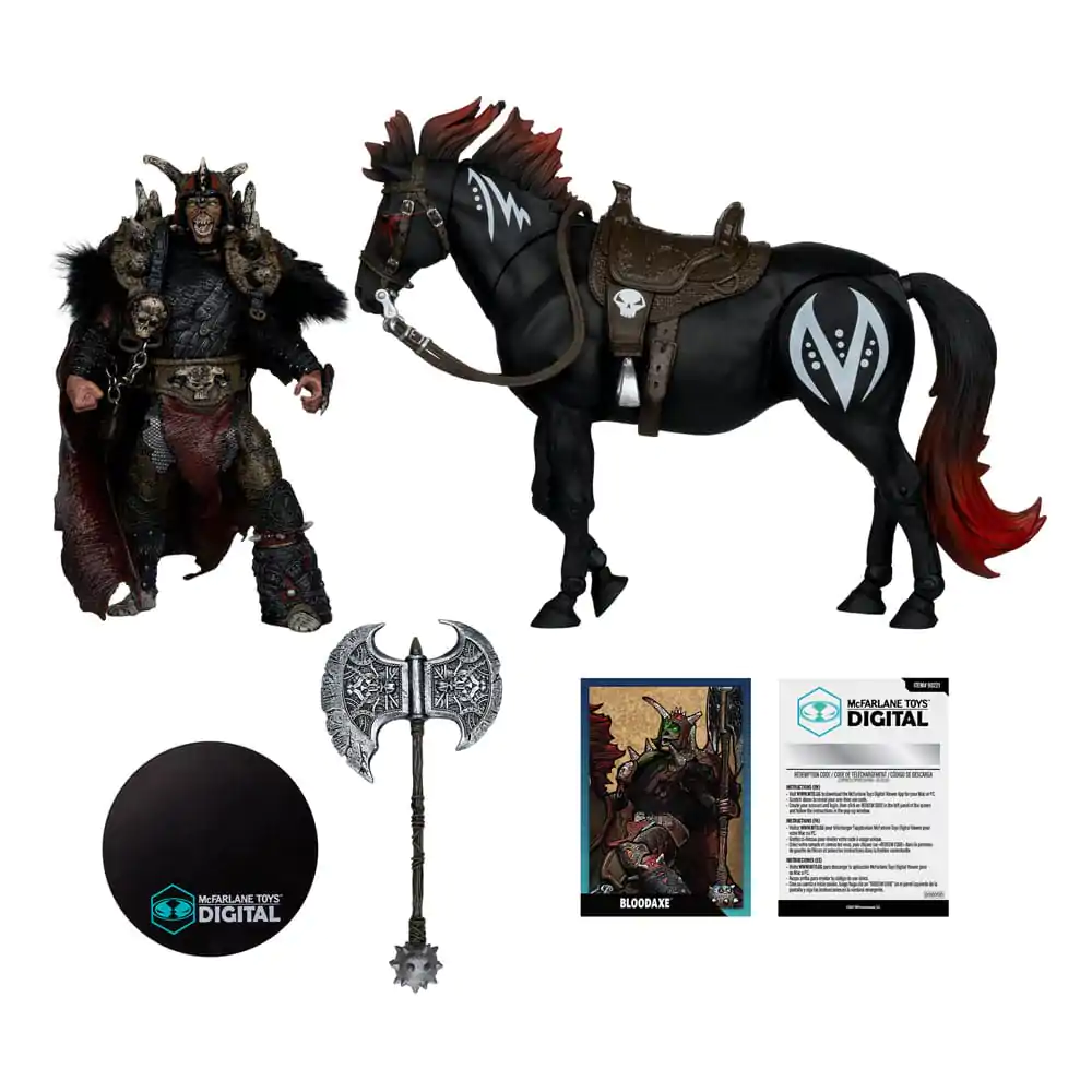 Spawn Bloodaxe with Horse (Spawn: The Dark Ages) 2 db-os akciófigura csomag 18 cm termékfotó