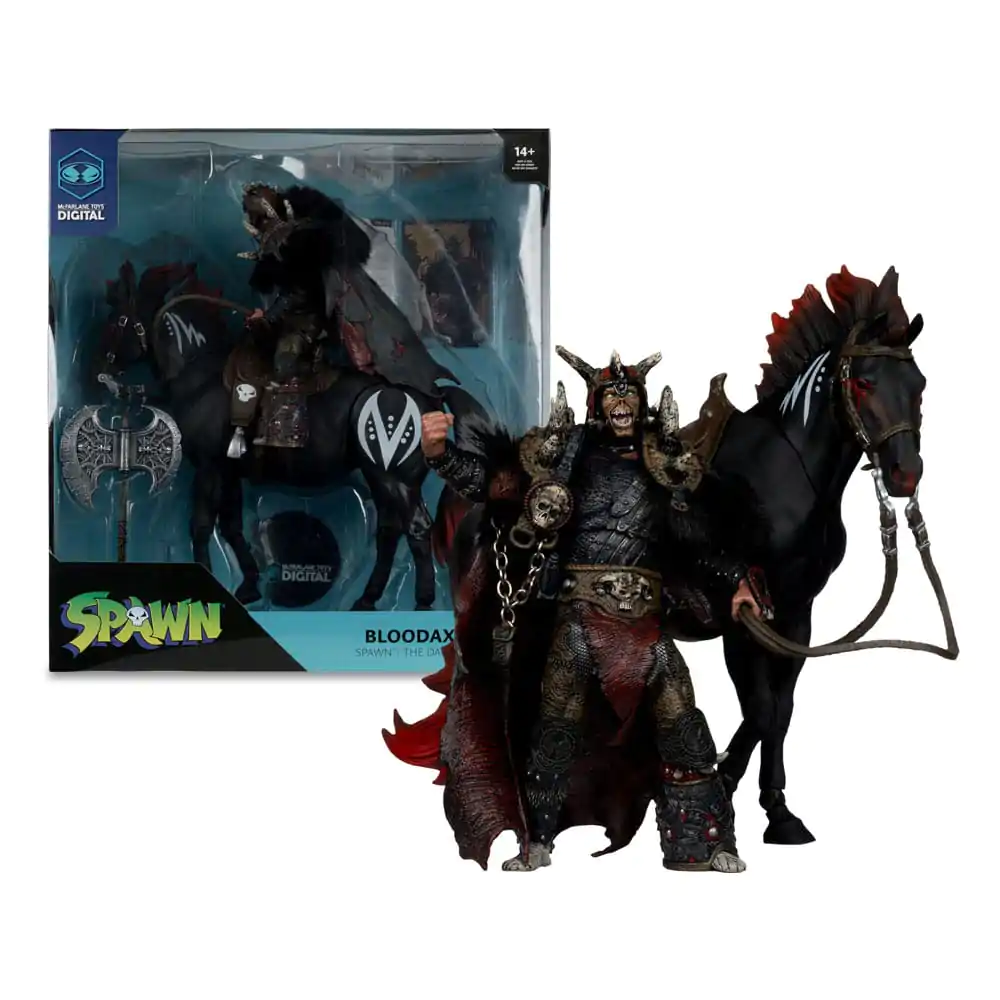 Spawn Bloodaxe with Horse (Spawn: The Dark Ages) 2 db-os akciófigura csomag 18 cm termékfotó
