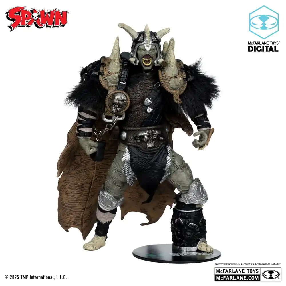 Spawn Bloodaxe with Horse (Spawn: The Dark Ages) (McFarlane Toys 30th Anniversary) (Gold Label) akciófigura 18 cm termékfotó