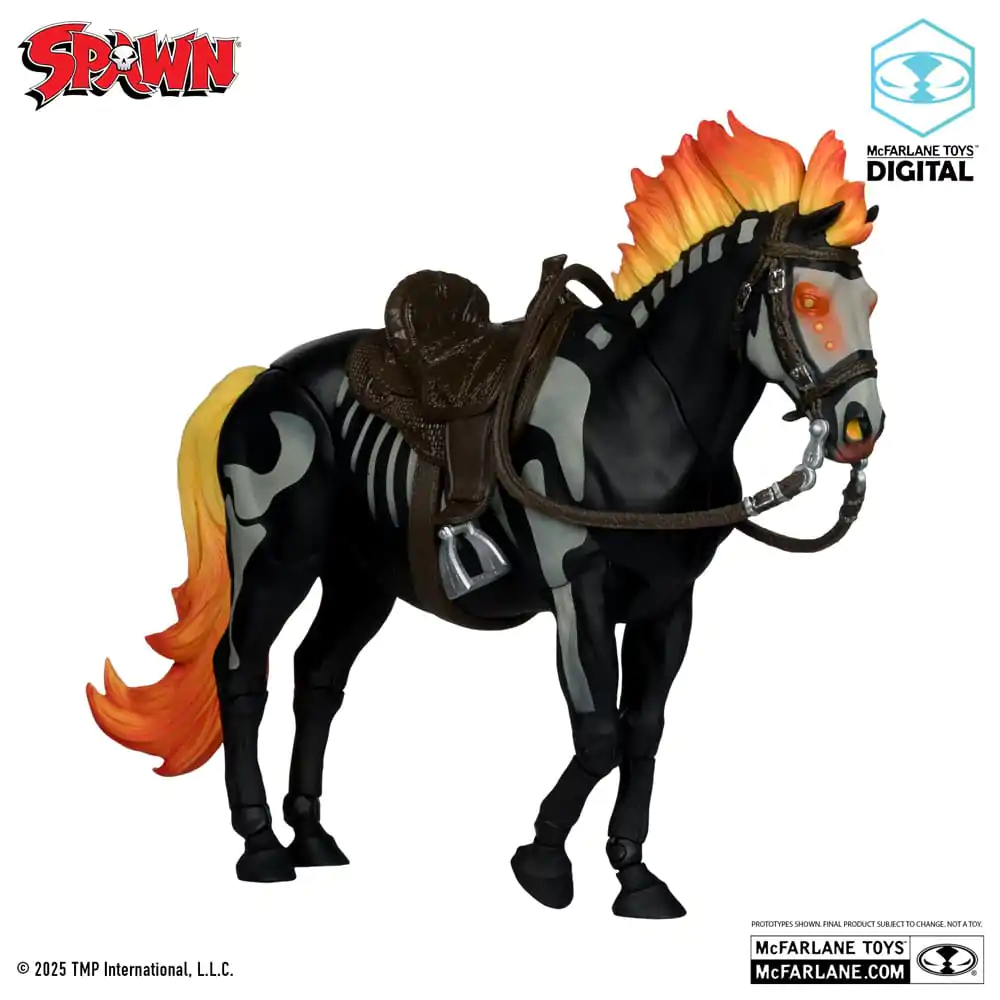 Spawn Bloodaxe with Horse (Spawn: The Dark Ages) (McFarlane Toys 30th Anniversary) (Gold Label) akciófigura 18 cm termékfotó