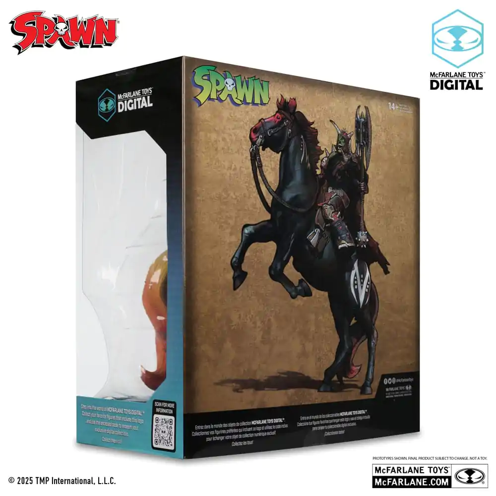 Spawn Bloodaxe with Horse (Spawn: The Dark Ages) (McFarlane Toys 30th Anniversary) (Gold Label) akciófigura 18 cm termékfotó