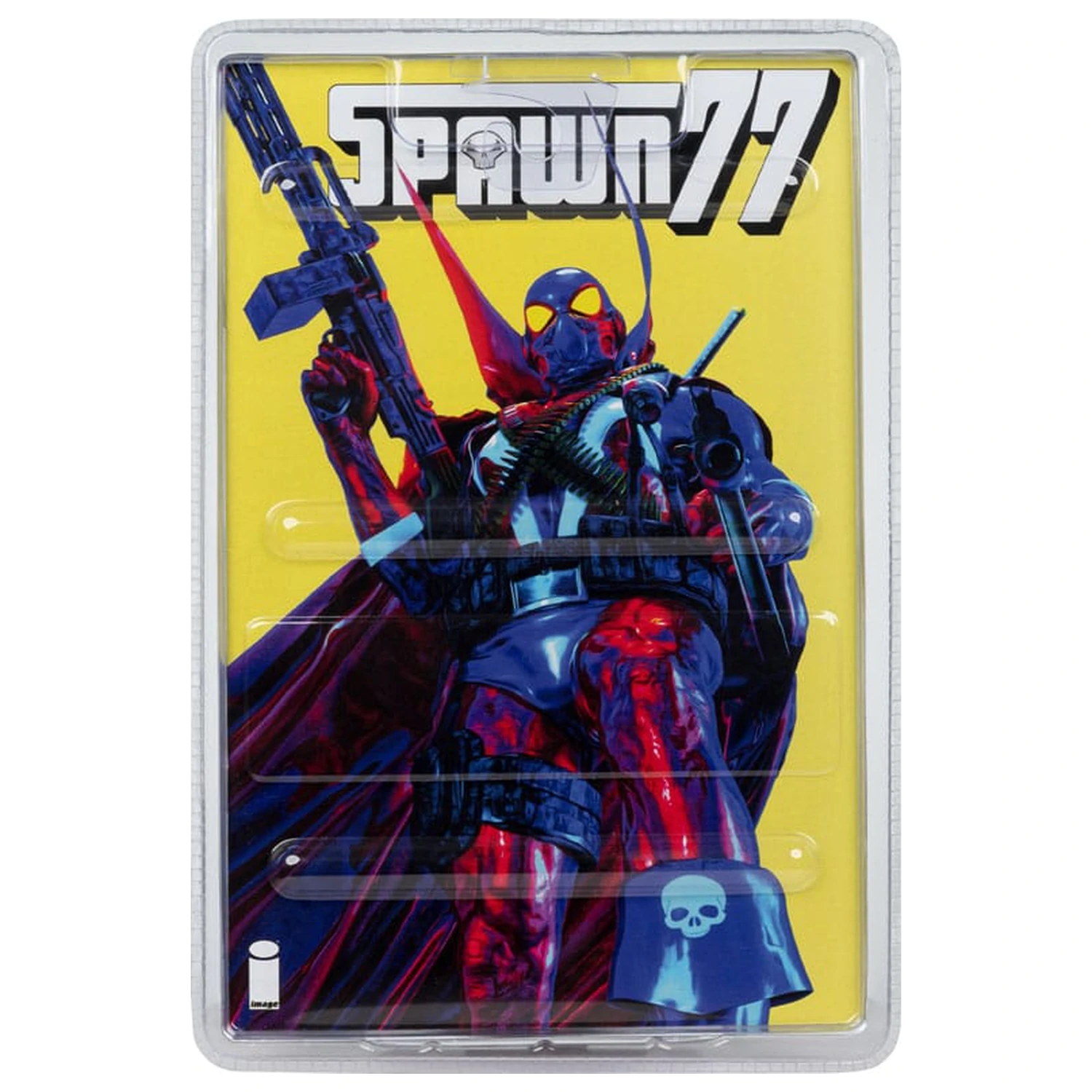 Spawn Page Punchers Spawn 1977 Red and Blue (Chase) Red Platinum Edition akciófigura 18 cm  termékfotó