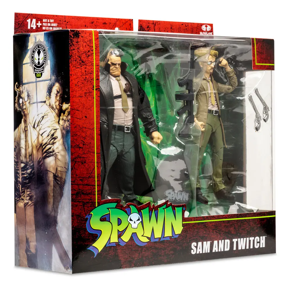 Spawn Sam &amp; Twitch Deluxe akciófigura csomag 18 cm termékfotó