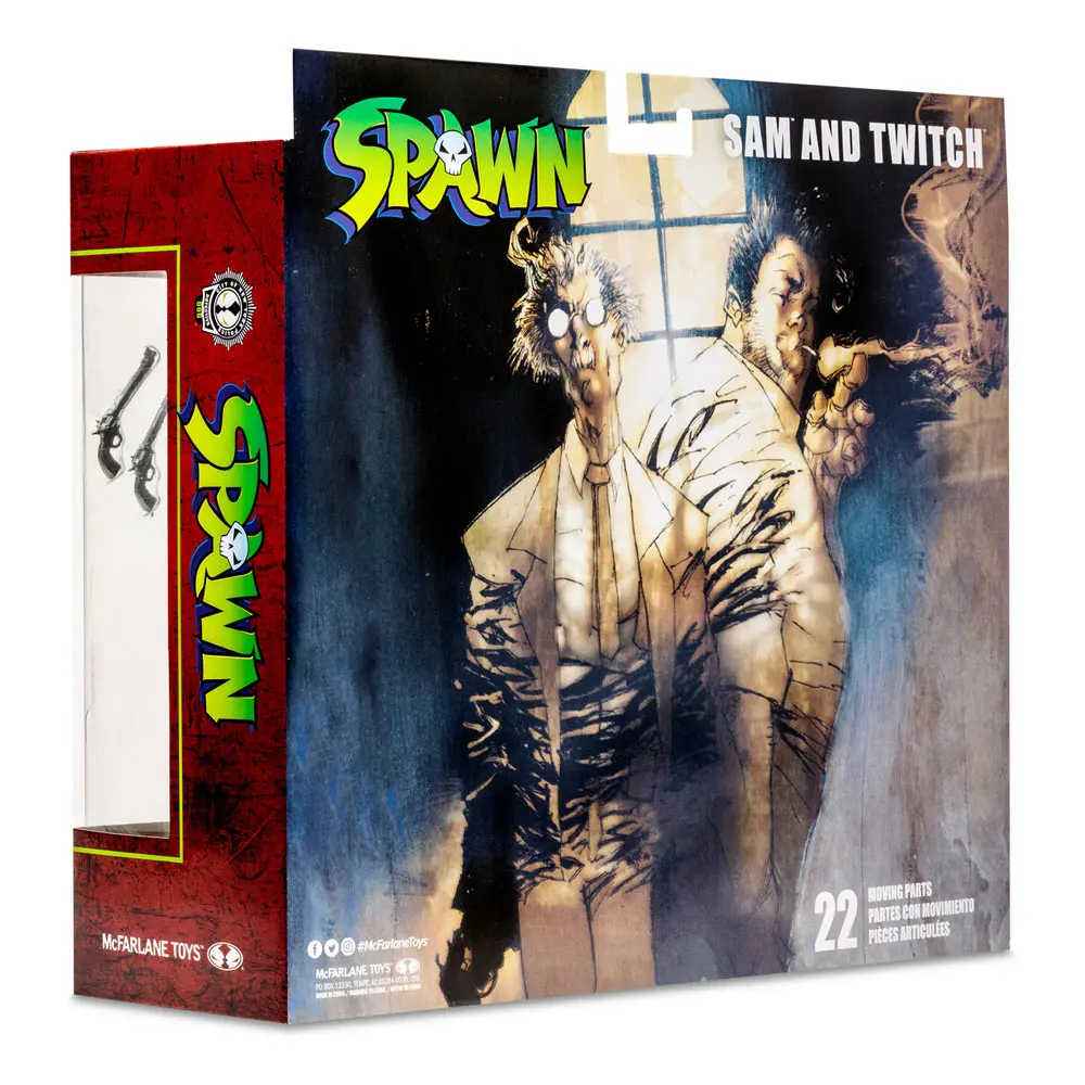 Spawn Sam &amp; Twitch Deluxe akciófigura csomag 18 cm termékfotó