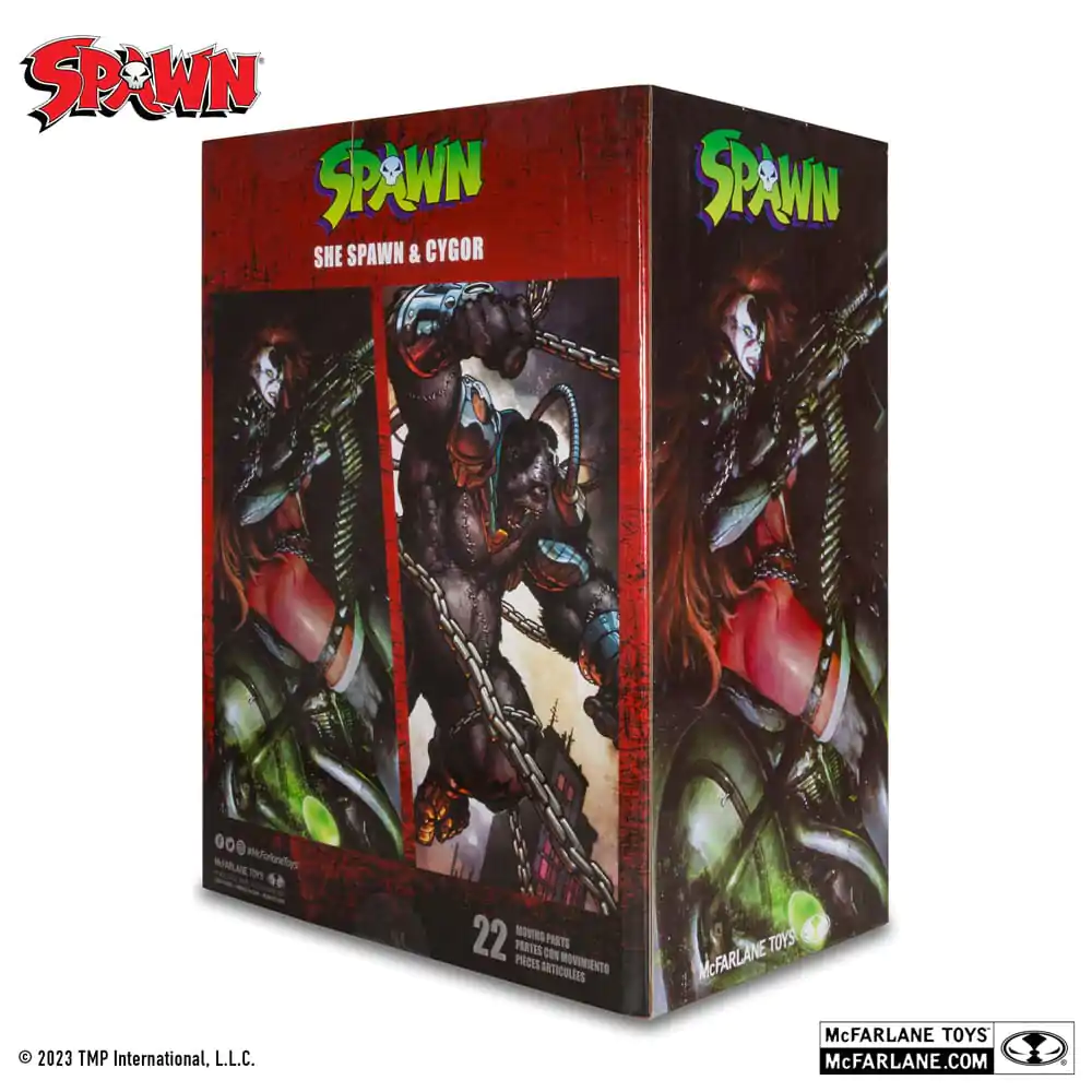 Spawn She Spawn & Cygor (Gold Label) 2 db-os akciófigura csomag 18 cm termékfotó