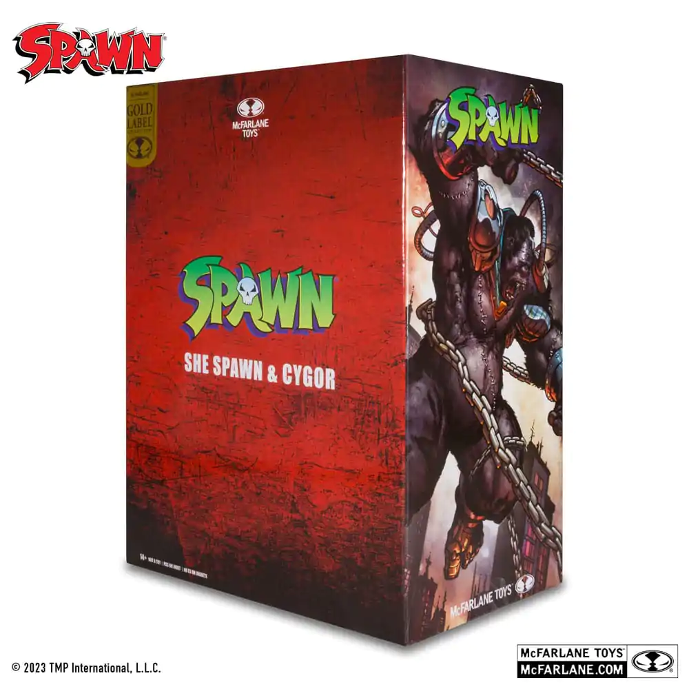 Spawn She Spawn & Cygor (Gold Label) 2 db-os akciófigura csomag 18 cm termékfotó